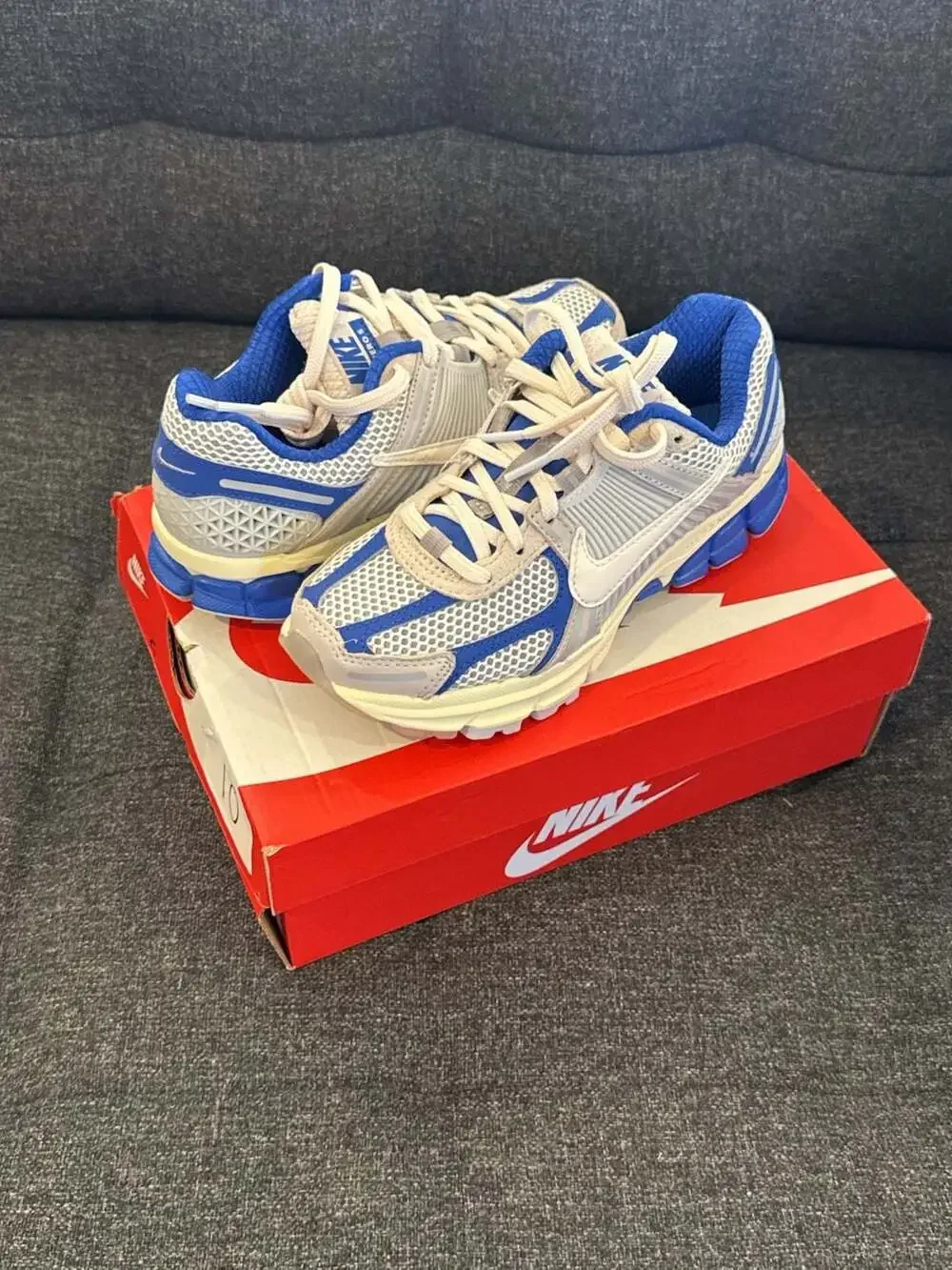 5.5W / 4.5Y - Nike Women's Zoom Vomero 5 Game Royal Pale Ivory Coconut Milk